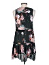 Free People 100% Polyester Floral Black Casual Dress Size XS - photo 2