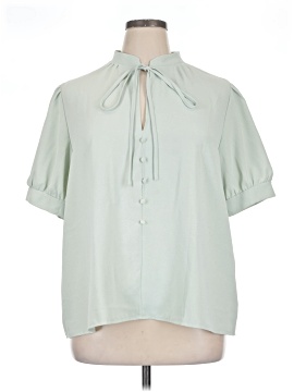 Shein Curve Short Sleeve Blouse