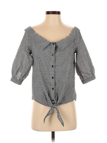 Caution to the Wind 3/4 Sleeve Blouse (view 1)