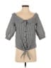Caution to the Wind Black 3/4 Sleeve Blouse Size S - photo 1