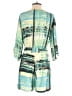 Charlie Jade 100% Silk Print Green Romper Size M - photo 2