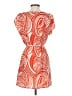 XXI 100% Polyester Paisley Orange Casual Dress Size S - photo 2