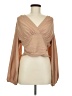 Shein 100% Polyester Tan Long Sleeve Blouse Size 8 - 10 - photo 1