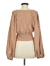Shein 100% Polyester Tan Long Sleeve Blouse Size 8 - 10 - photo 2