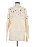 Shein 100% Acrylic Stars Ivory Pullover Sweater Size 8/10 - photo 1