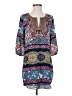 Assorted Brands 100% Polyester Paisley Blue Casual Dress Size S - photo 1