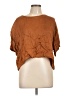 Stillwater Brown Short Sleeve Blouse Size L - photo 1