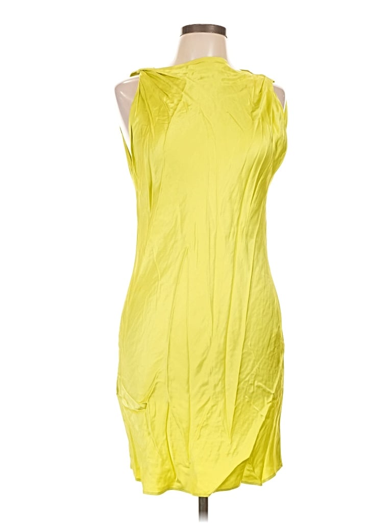 Pre-owned Zara Cocktail Dress In Yellow