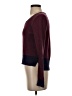 Brooklyn Industries Color Block Burgundy Pullover Sweater Size S - photo 5