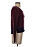 Brooklyn Industries Color Block Burgundy Pullover Sweater Size S - photo 4