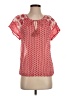 Soft Joie Red Short Sleeve Blouse Size 0 - photo 1
