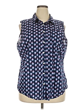 St. John's Bay Sleeveless Button Down Shirt