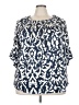 Unbranded Blue Short Sleeve Blouse Size 5X - photo 1