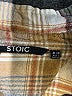 Stoic 100% Cotton Plaid Brown Long Sleeve Button-Down Shirt Size M - photo 7