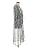 Kendall & Kylie 100% Polyester Silver Kimono Size L - photo 4