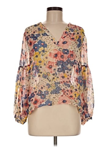 Joie 3/4 Sleeve Silk Top (view 1)