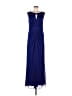 One by Eight 100% Polyester Blue Cocktail Dress Size 10 - photo 1