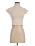Zara Tan Short Sleeve Top Size S - photo 1