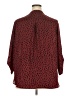 Lush 100% Polyester Animal Print Burgundy 3/4 Sleeve Blouse Size 2X - photo 2