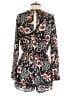 Everly 100% Polyester Floral Black Romper Size M - photo 2