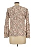 Downeast 100% Rayon Print Ivory Long Sleeve Blouse Size L - photo 2