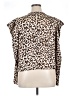 Forever 21 Plus 100% Polyester Animal Print Brown Long Sleeve Blouse Size 0X - photo 2
