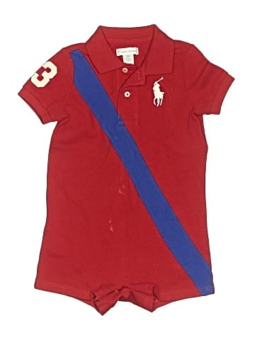 Ralph Lauren Short Sleeve Onesie (view 1)