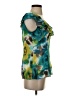 AGB 100% Polyester Teal Sleeveless Blouse Size S - photo 4