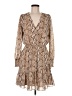 MICHAEL Michael Kors 100% Polyester Animal Print Tan Cocktail Dress Size M - photo 1