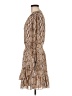 MICHAEL Michael Kors 100% Polyester Animal Print Tan Cocktail Dress Size M - photo 5