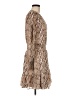 MICHAEL Michael Kors 100% Polyester Animal Print Tan Cocktail Dress Size M - photo 4