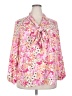 Bar III 100% Polyester Pink Long Sleeve Blouse Size 2X - photo 1