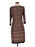 Wisp Print Brown Casual Dress Size 8 - photo 2
