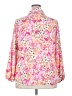 Bar III 100% Polyester Pink Long Sleeve Blouse Size 2X - photo 2