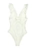 Unbranded Solid Ivory One Piece Swimsuit Size M (estimated) - photo 2
