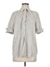 Max Studio Gray Short Sleeve Blouse Size M - photo 1