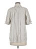 Max Studio Gray Short Sleeve Blouse Size M - photo 2