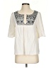 Sanctuary 100% Cotton Ivory 3/4 Sleeve Blouse Size XS - photo 1