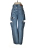 Zara Hearts Blue Jeans Size 8 - photo 2