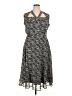 Maison Tara 100% Polyester Animal Print Gray Casual Dress Size 14 - photo 1
