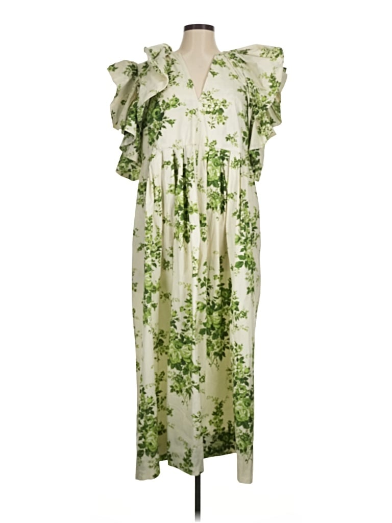 Pre-owned Tuckernuck Casual Dress In Green