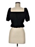 Roxy 100% Viscose Black Short Sleeve Top Size M - photo 1