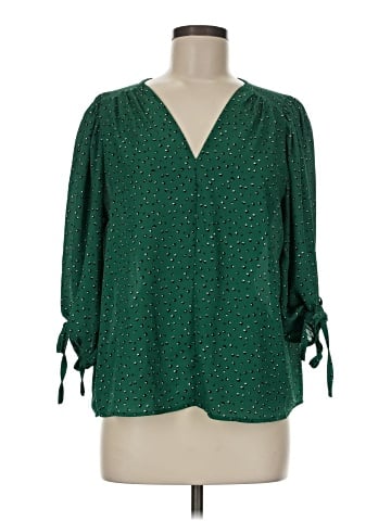 Olivia Grey 3/4 Sleeve Blouse (view 1)