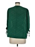 Olivia Grey 100% Polyester Green 3/4 Sleeve Blouse Size M - photo 2