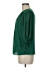 Olivia Grey 100% Polyester Green 3/4 Sleeve Blouse Size M - photo 5