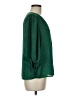 Olivia Grey 100% Polyester Green 3/4 Sleeve Blouse Size M - photo 4