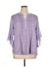 Timeson 100% Polyester Purple 3/4 Sleeve Blouse Size XL - photo 1