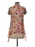 Sachin + Babi Floral Solid Brown Short Sleeve Top Size S - photo 2