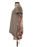 Sachin + Babi Floral Solid Brown Short Sleeve Top Size S - photo 5