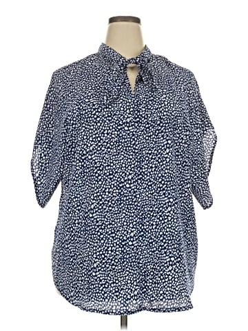 Shein Curve 3/4 Sleeve Blouse (view 1)